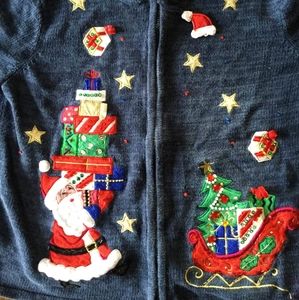💎3/$20 Ugly Christmas Holiday sweater size Large